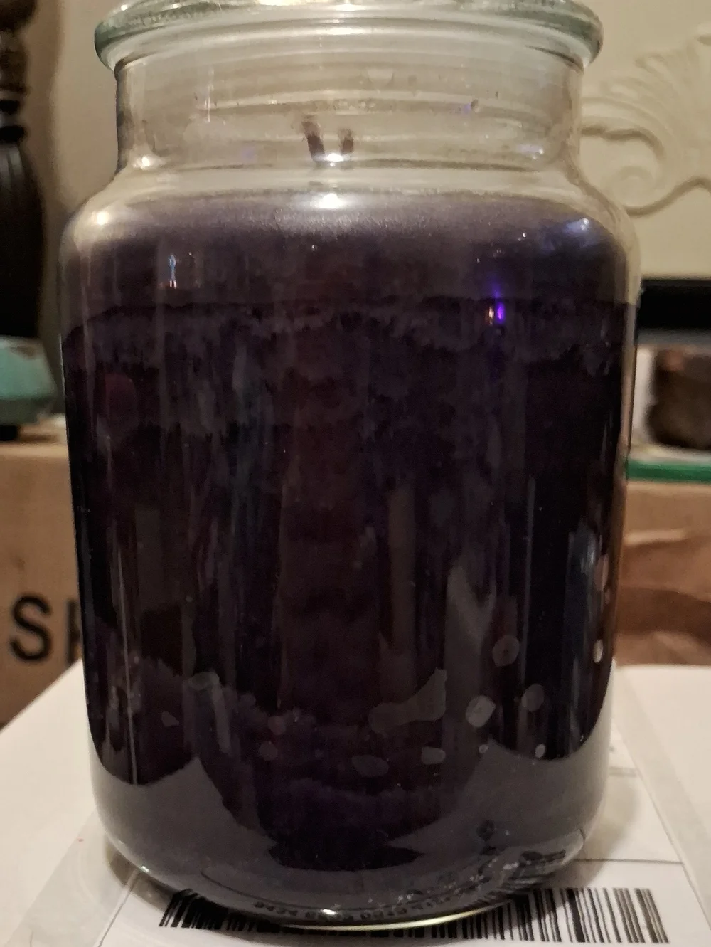 Goose Creek Black Amber Plum Jar Candle - Deep Purple